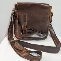 Genuine Leather Messenger Bag Retro Small Crossbody Shoulder Bag